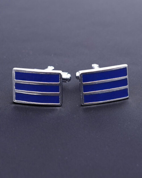 Ritz The Label Glacier Fusion Blue and Silver Cufflinks