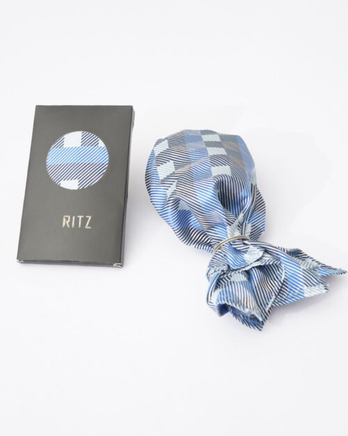 Sky, Gray and Steel Checks Pocket Square